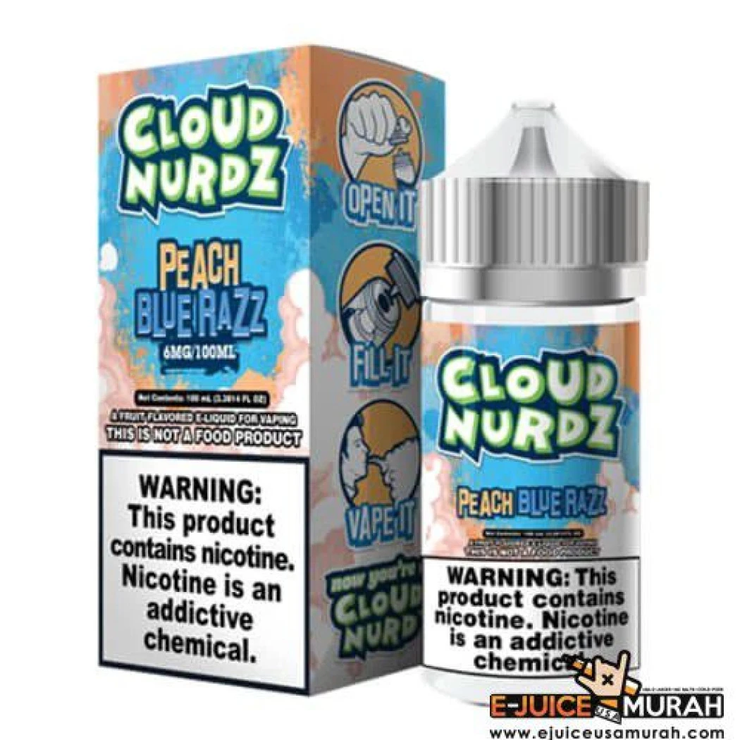 CLOUD NURDZ EJUICE - PEACH BLUE RAZZ - 100ML
