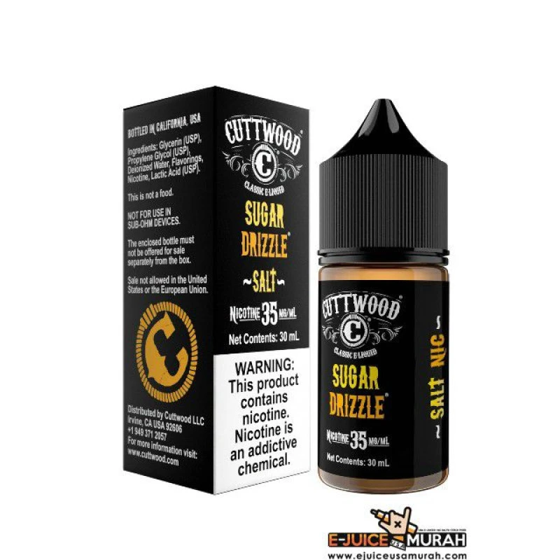 CUTTWOOD SALT - SUGAR DRIZZLE - 30ML CUTTWOOD SALT - SUGAR DRIZZLE - 30ML