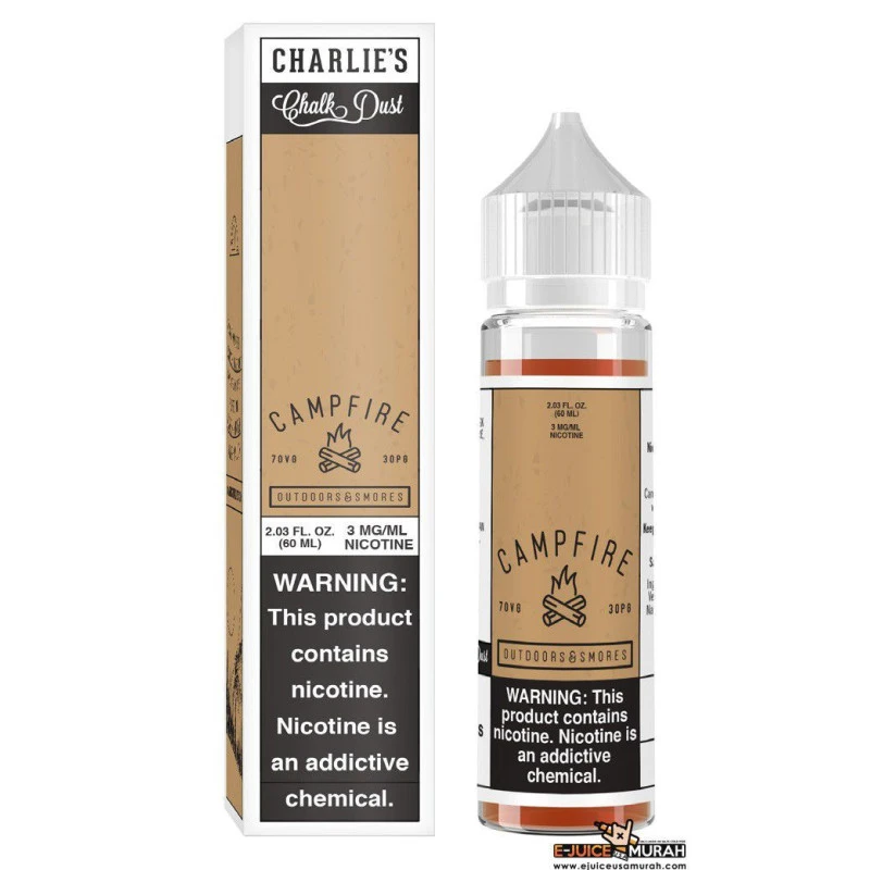 CAMPFIRE BY CHARLIE'S CHALK DUST - OUTDOORS & SMORES - 60ML CAMPFIRE BY CHARLIE'S CHALK DUST - OUTDOORS & SMORES - 60ML