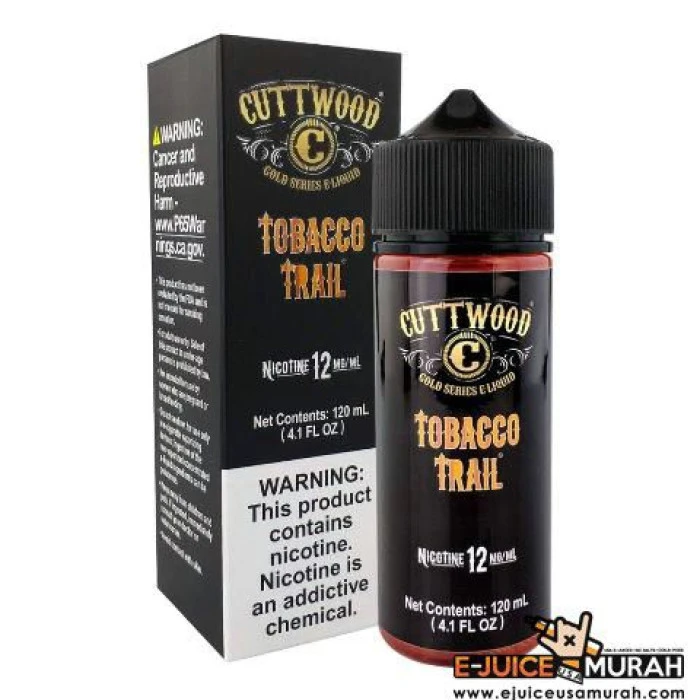 CUTTWOOD E-LIQUIDS - TOBACCO TRAIL - 120ML