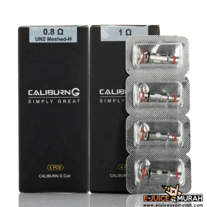 UWELL CALIBURN G/G2 REPLACEMENT/KOKO PRIME COILS 0.8ohm / 1.0ohm / 1.2ohm x 4 PER PACK