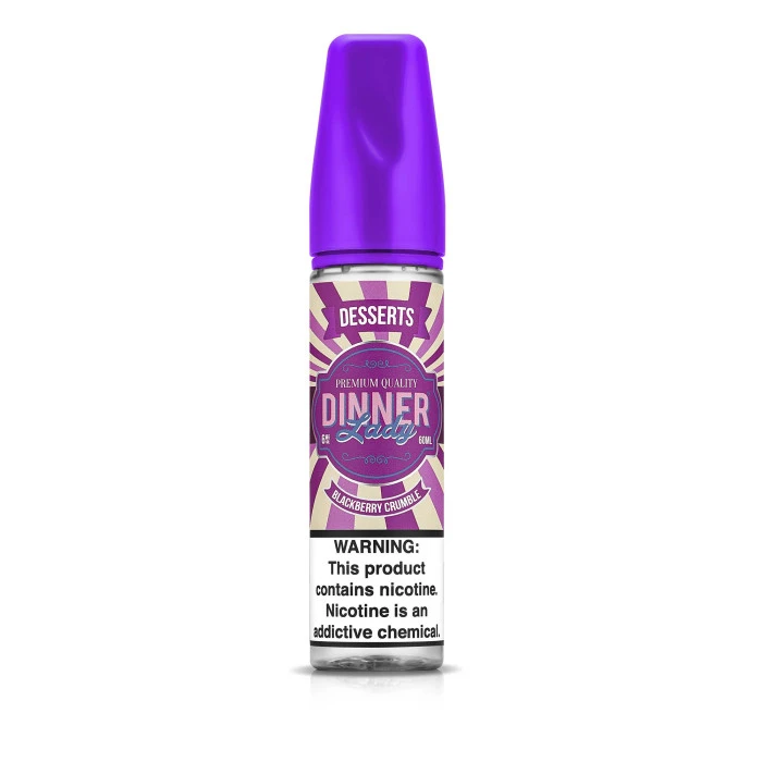 DINNER LADY DESSERTS - BLACKBERRY CRUMBLE - 60ML DINNER LADY DESSERTS - BLACKBERRY CRUMBLE - 60ML