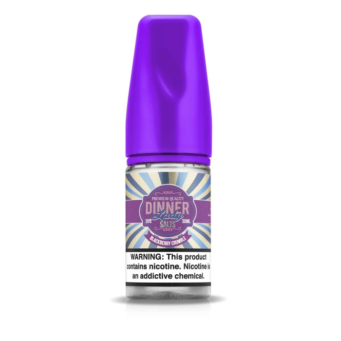 DINNER LADY SALTS DESSERTS - BLACKBERRY CRUMBLE NIC SALT - 30ML