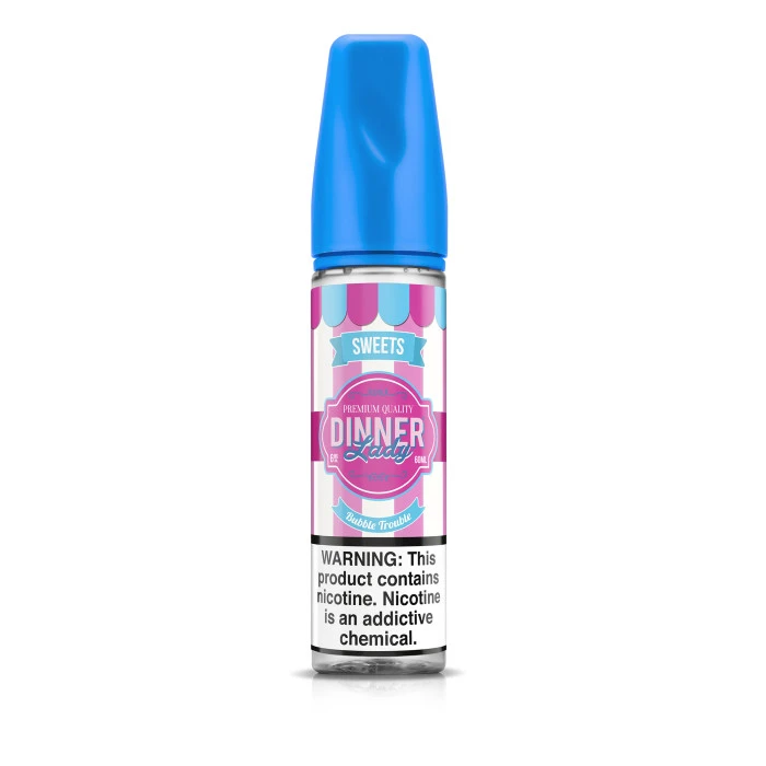 DINNER LADY SWEETS  - BUBBLE TROUBLE BUBBLEGUM - 60ML
