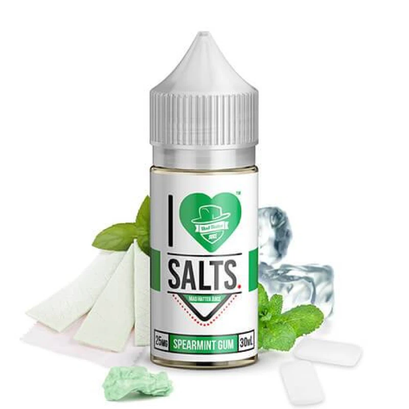 I LOVE SALTS BY MAD HATTER - SPEARMINT GUM - 30ML I LOVE SALTS BY MAD HATTER - SPEARMINT GUM - 30ML