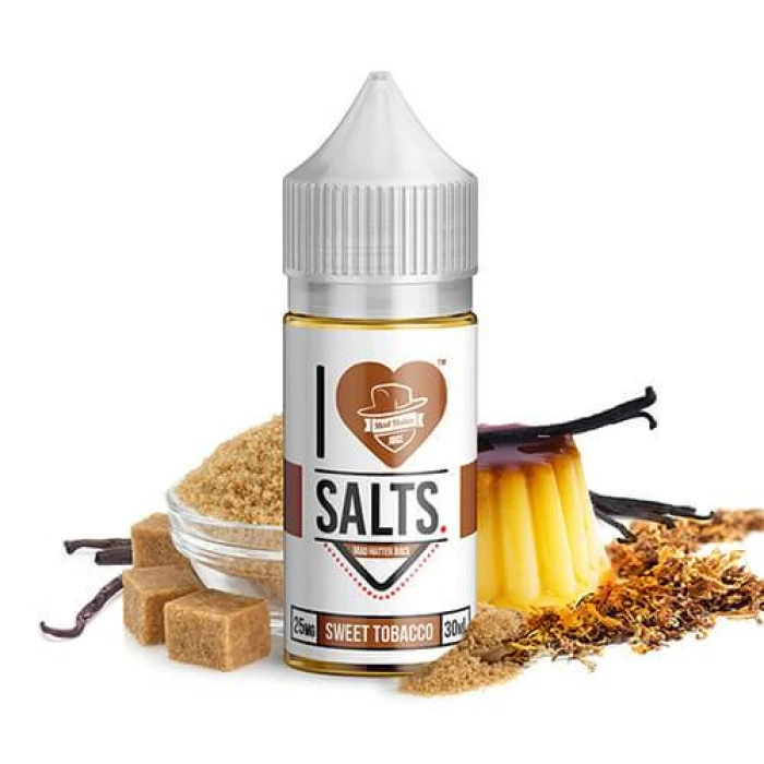 I LOVE SALTS BY MAD HATTER - SWEET TOBACCO - 30ML