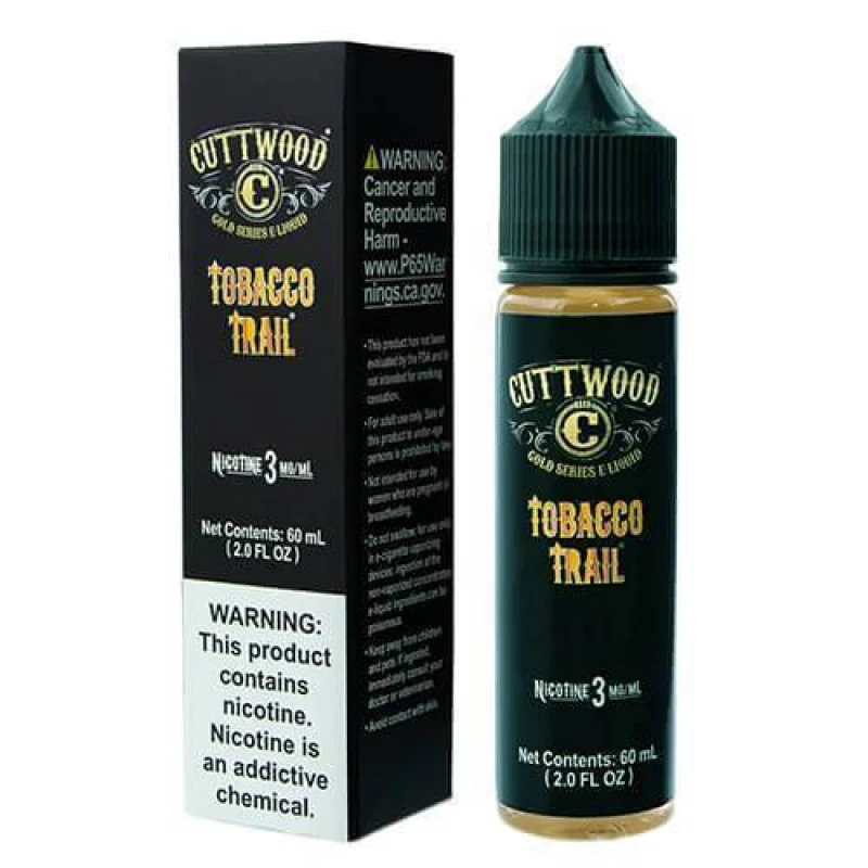 CUTTWOOD E-LIQUIDS - TOBACCO TRAIL - 60ML CUTTWOOD E-LIQUIDS - TOBACCO TRAIL - 60ML