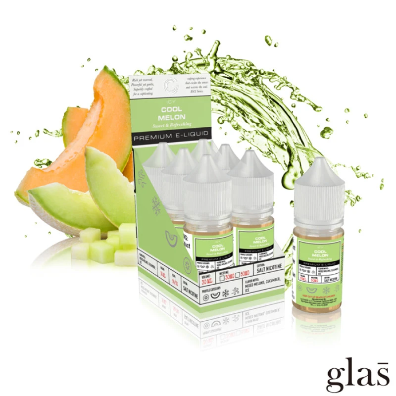 GLAS BASIX BSX NIC SALTS - COOL MELON - 30ML GLAS BASIX BSX NIC SALTS - COOL MELON - 30ML