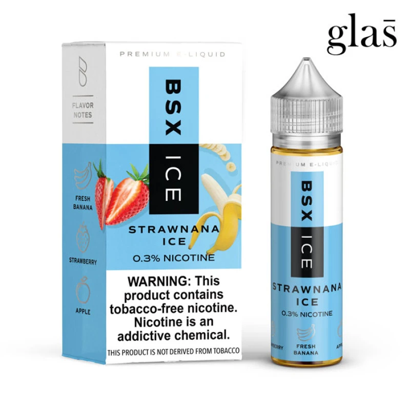 GLAS BASIX BSX ICE SERIES - STRAWNANA ICE - 60ML