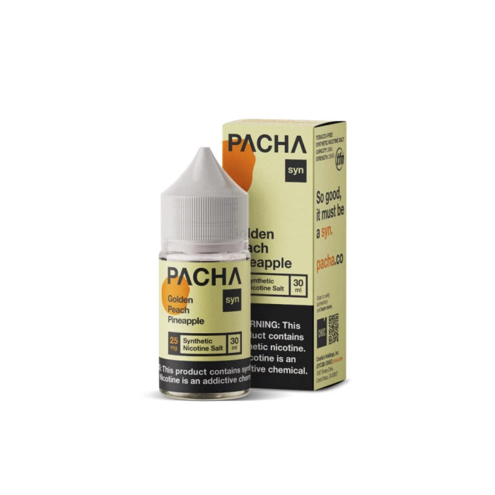 PACHAMAMA SYN SALTS TFN - GOLDEN PEACH PINEAPPLE - 30ML PACHAMAMA SYN SALTS TFN - GOLDEN PEACH PINEAPPLE - 30ML