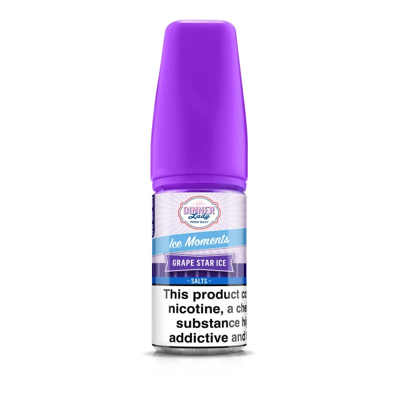 Dinner Lady Moments Salt - Grape Star Ice - 30ml Dinner Lady Moments Salt - Grape Star Ice - 30ml