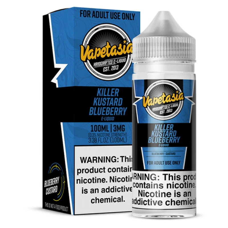 VAPETASIA - KILLER KUSTARD BLUEBERRY - 100ML