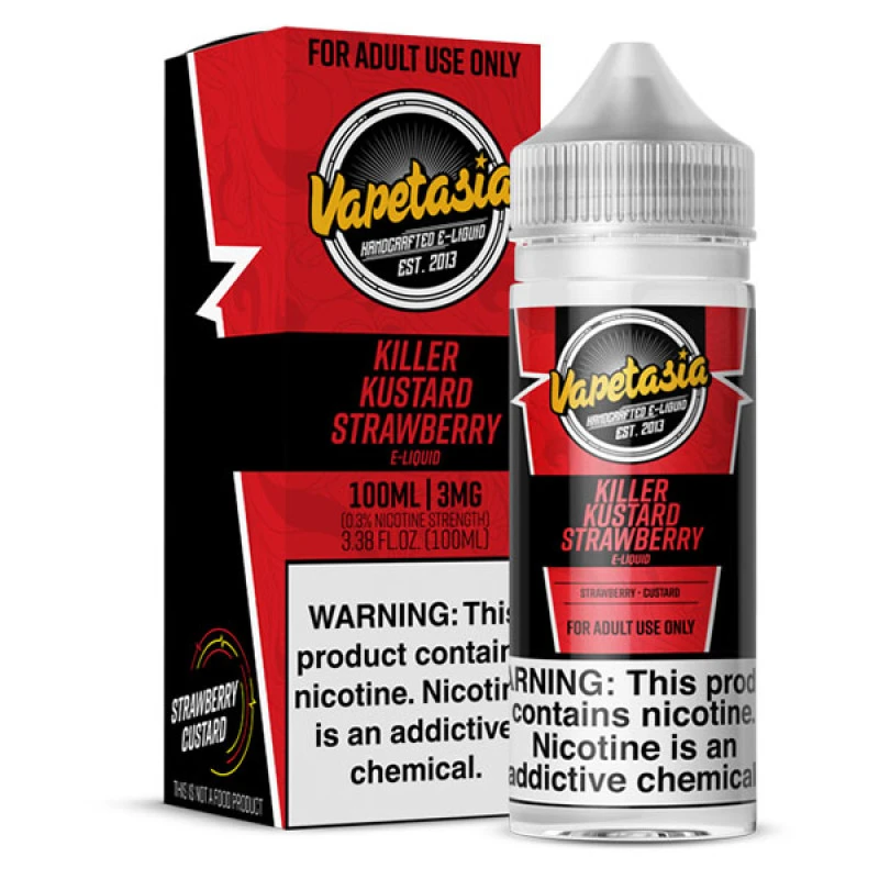 VAPETASIA - KILLER KUSTARD STRAWBERRY - 100ML