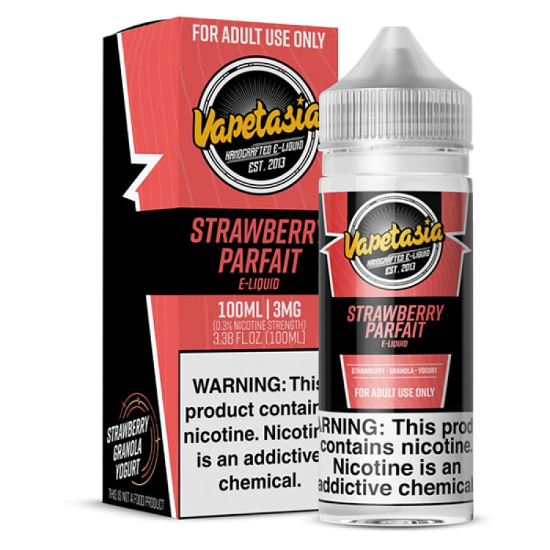 VAPETASIA - STRAWBERRY PARFAIT - 100ML