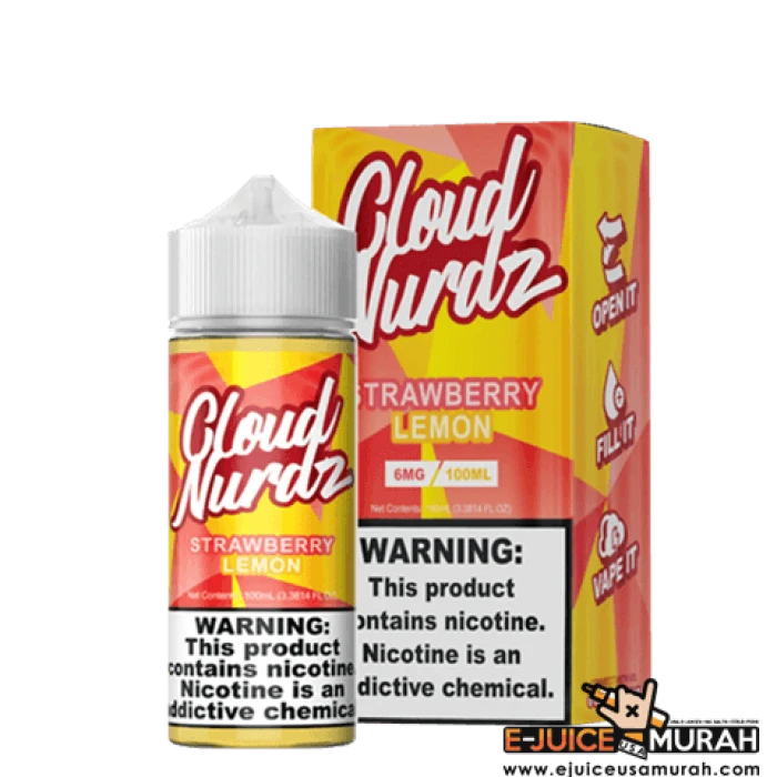 CLOUD NURDZ EJUICE - STRAWBERRY LEMON - 100ML