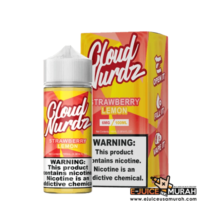 CLOUD NURDZ EJUICE - STRAWBERRY LEMON - 100ML CLOUD NURDZ EJUICE - STRAWBERRY LEMON - 100ML