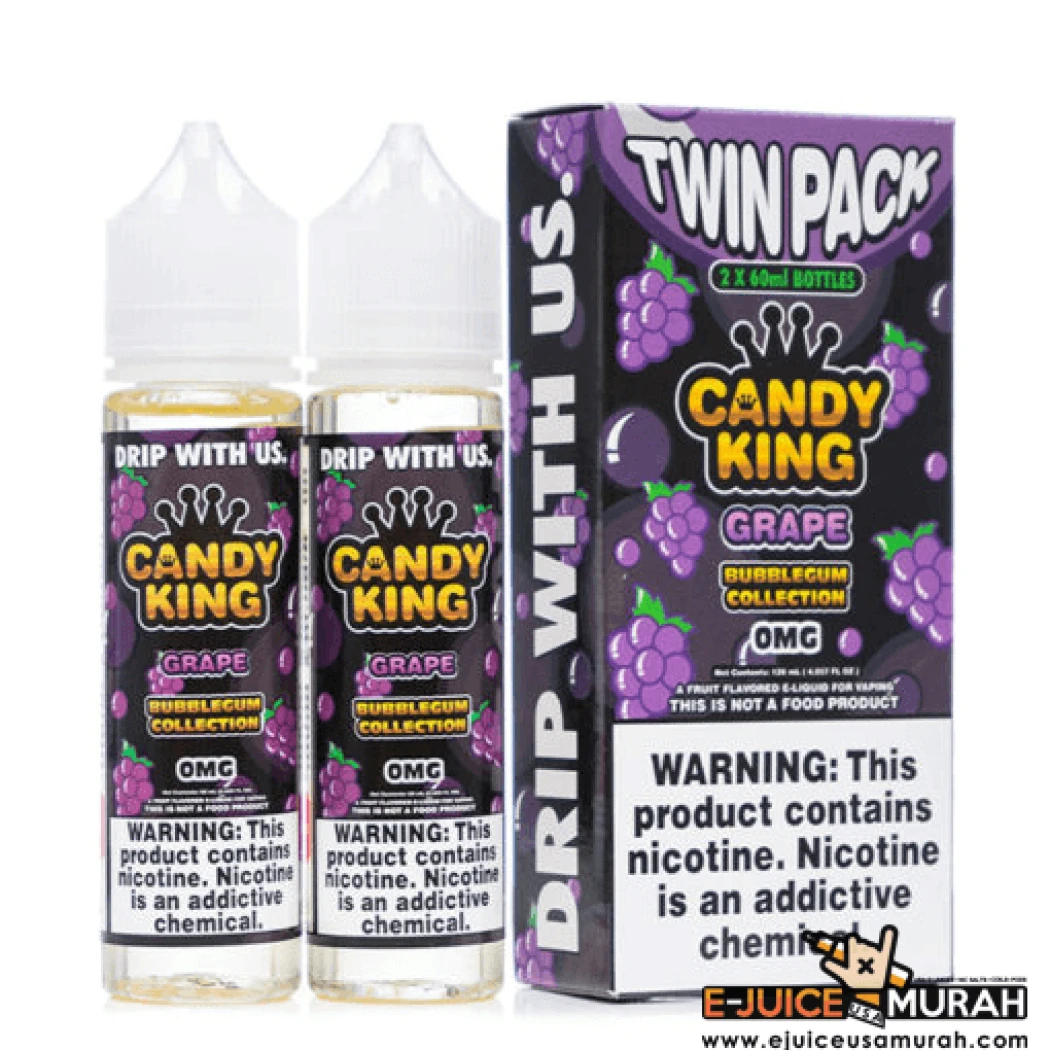 BUBBLEGUM COLLECTION BY CANDY KING - GRAPE - 60ML