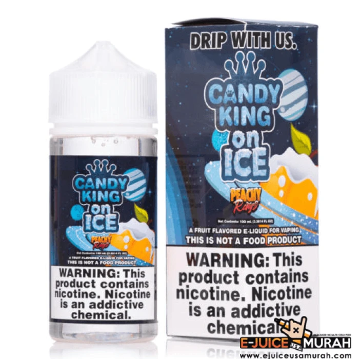 CANDY KING ON ICE - PEACHY RINGS - 100ML