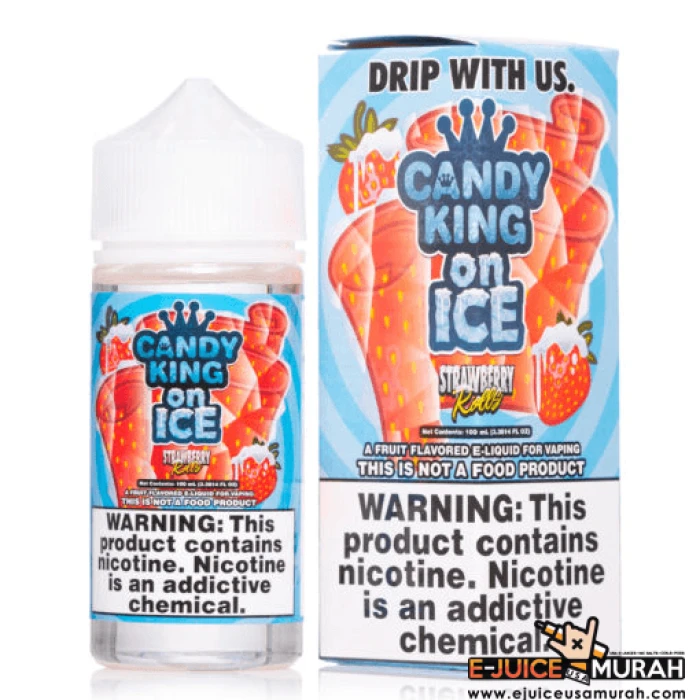 CANDY KING ON ICE - STRAWBERRY ROLLS - 100ML