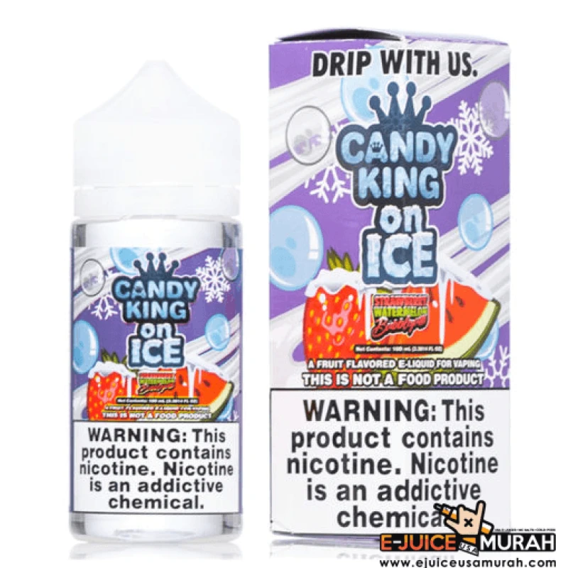 CANDY KING ON ICE - STRAWBERRY WATERMELON BUBBLEGUM - 100ML