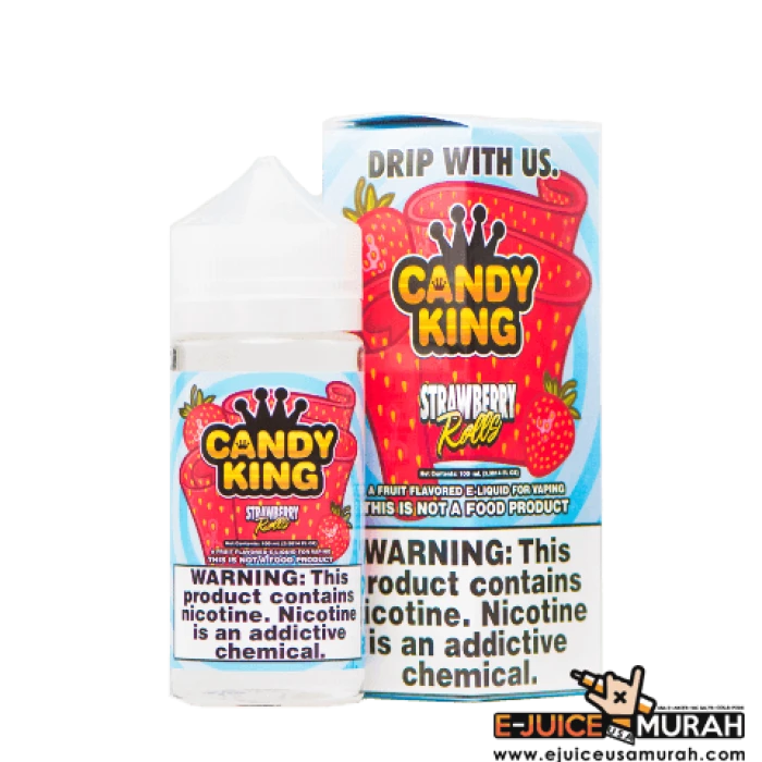 CANDY KING - STRAWBERRY ROLLS - 100ML