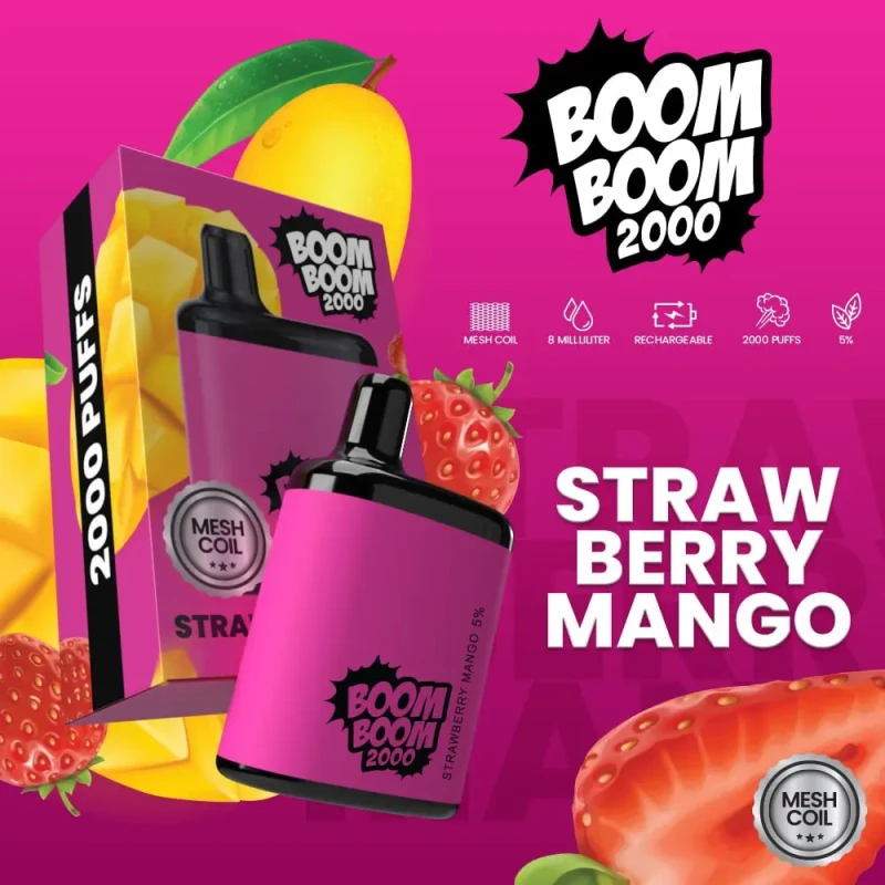 Boom Boom Disposable 2000 Puffs Pod