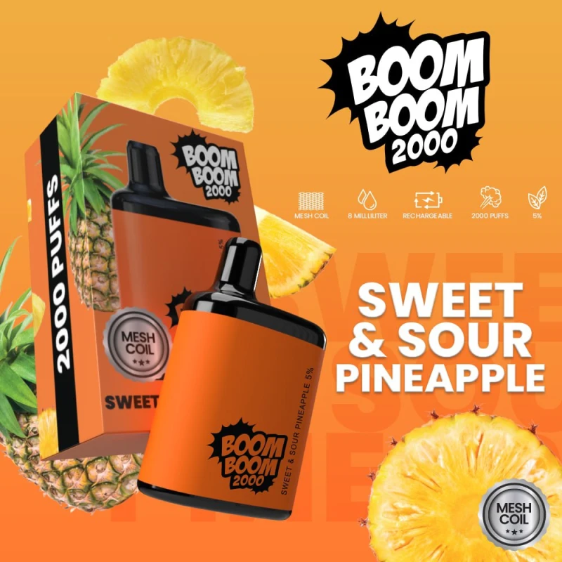 Boom Boom Disposable 2000 Puffs Pod