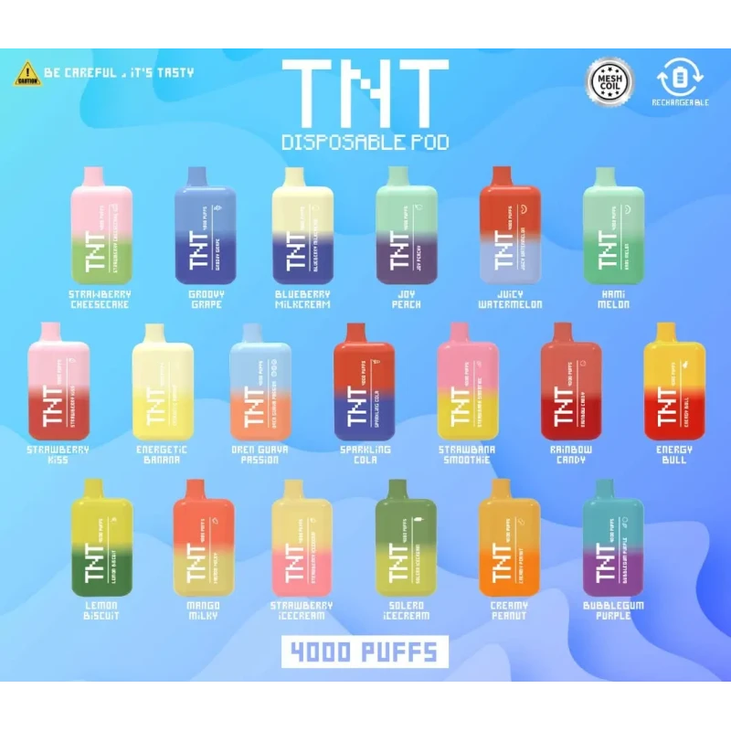 TNT DISPOSABLE 4000 PUFFS POD
