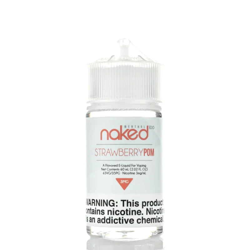 NAKED NKD 100 MENTHOL - STRAWBERRY POM - 60ML