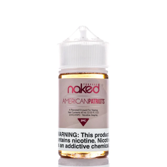NAKED NKD 100 TOBACCO - AMERICAN PATRIOTS - 60ML