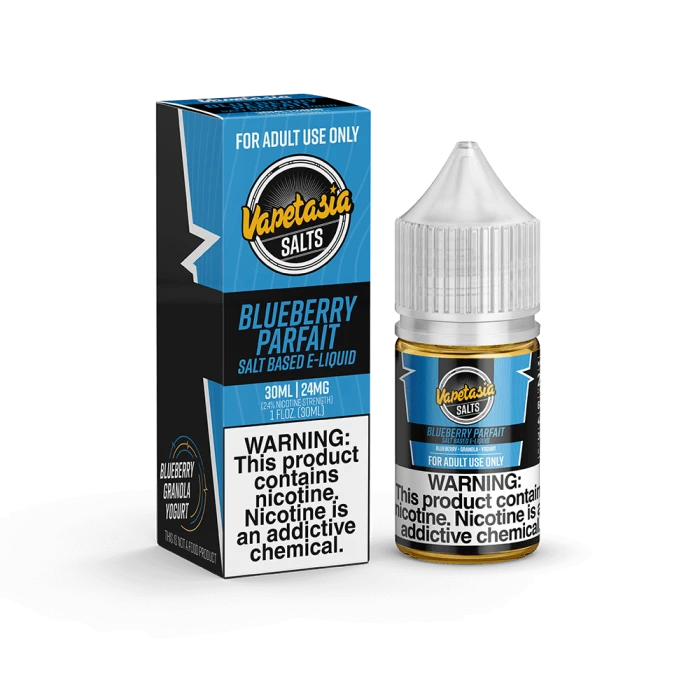 VAPETASIA EJUICE SALTS - BLUEBERRY PARFAIT - 30ML
