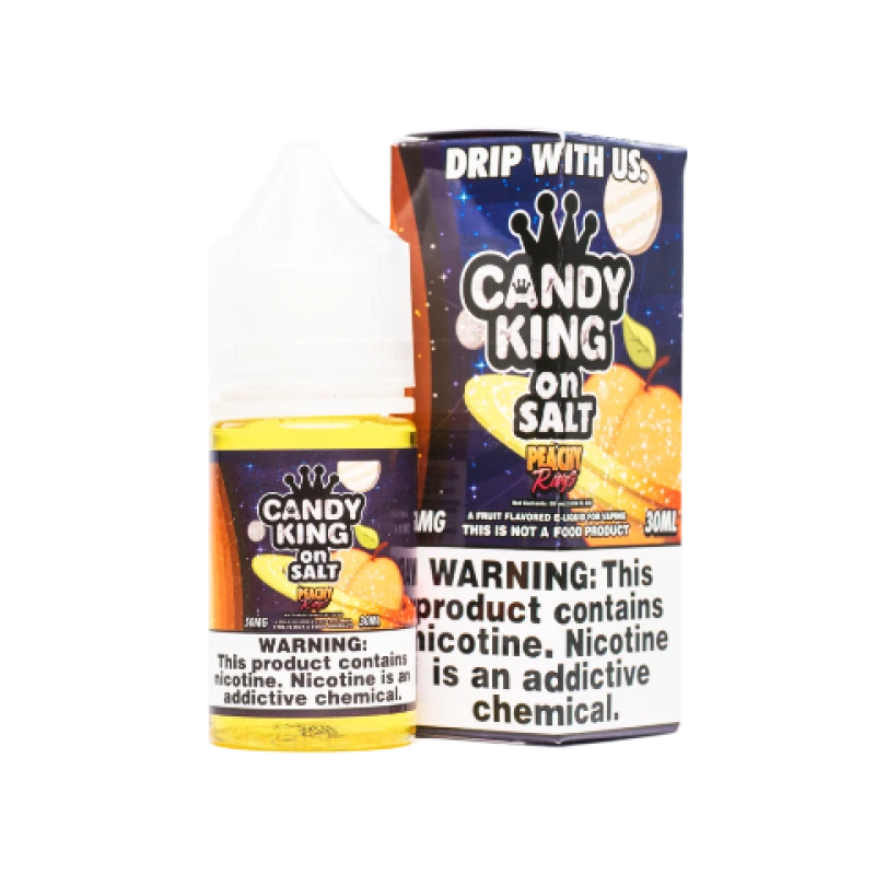 CANDY KING ON SALT - PEACHY RINGS - 30ML