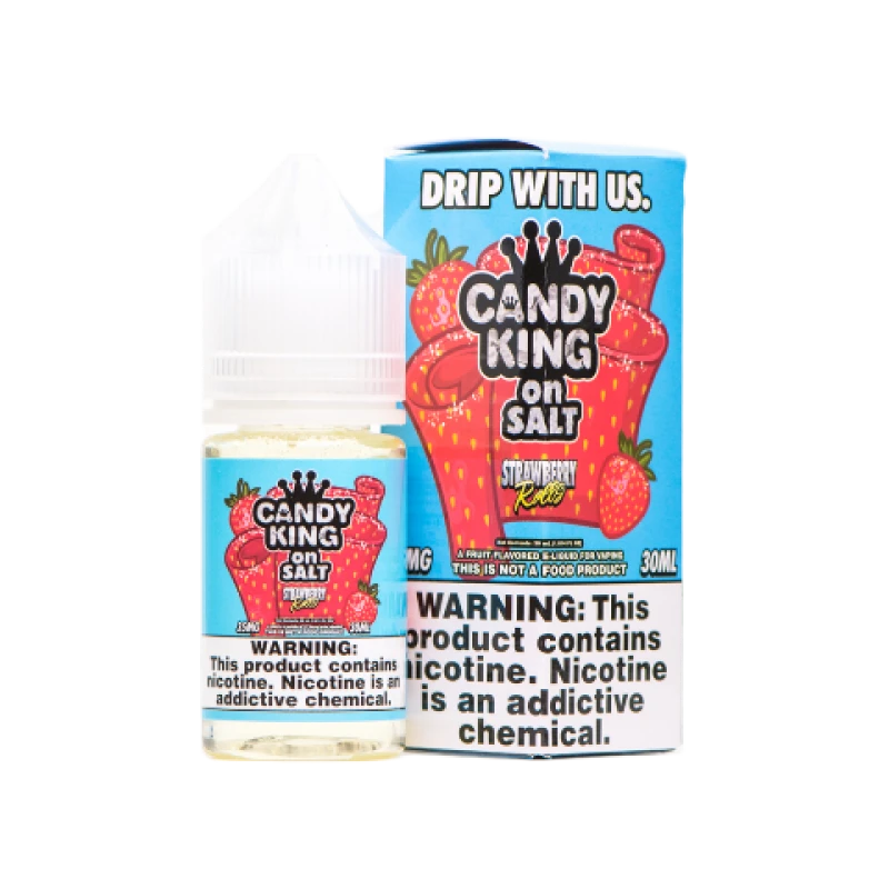 CANDY KING ON SALT - STRAWBERRY ROLLS - 30ML