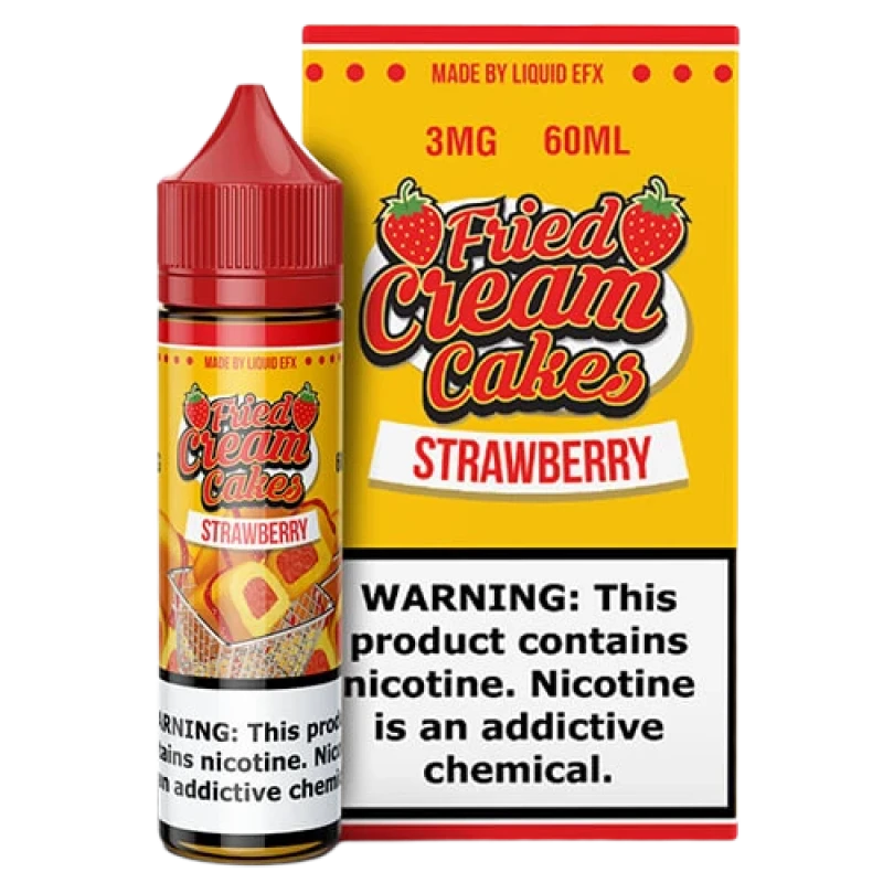 LIQUID EFX VAPE - STRAWBERRY FRIED CREAM CAKES - 60ML LIQUID EFX VAPE - STRAWBERRY FRIED CREAM CAKES - 60ML