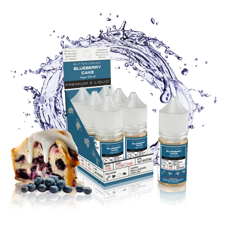 GLAS BASIX BSX NIC SALTS - BLUEBERRY CAKE - 30ML