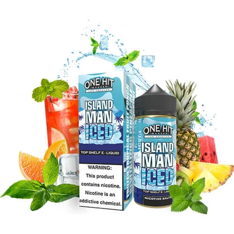ONE HIT WONDER ELIQUID - ISLAND MAN ICED - 100ML ONE HIT WONDER ELIQUID - ISLAND MAN ICED - 100ML