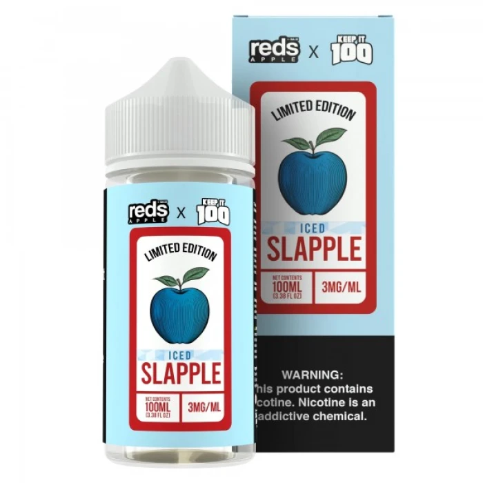 7DAZE X KEEP IT 100 - SLAPPLE ICED - 100ML