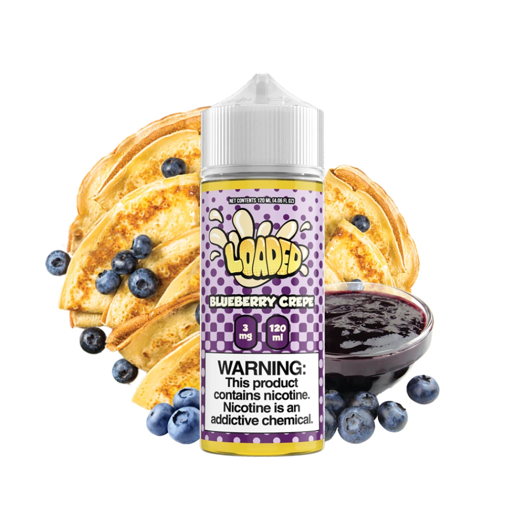 LOADED E-LIQUID - BLUEBERRY CREPE - 120ML