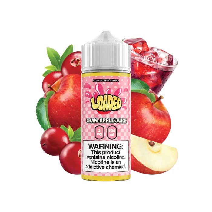 LOADED E-LIQUID - CRAN APPLE JUICE - 120ML