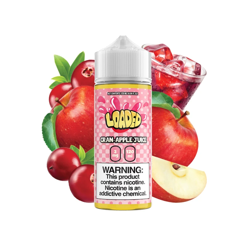 LOADED E-LIQUID - CRAN APPLE JUICE - 120ML