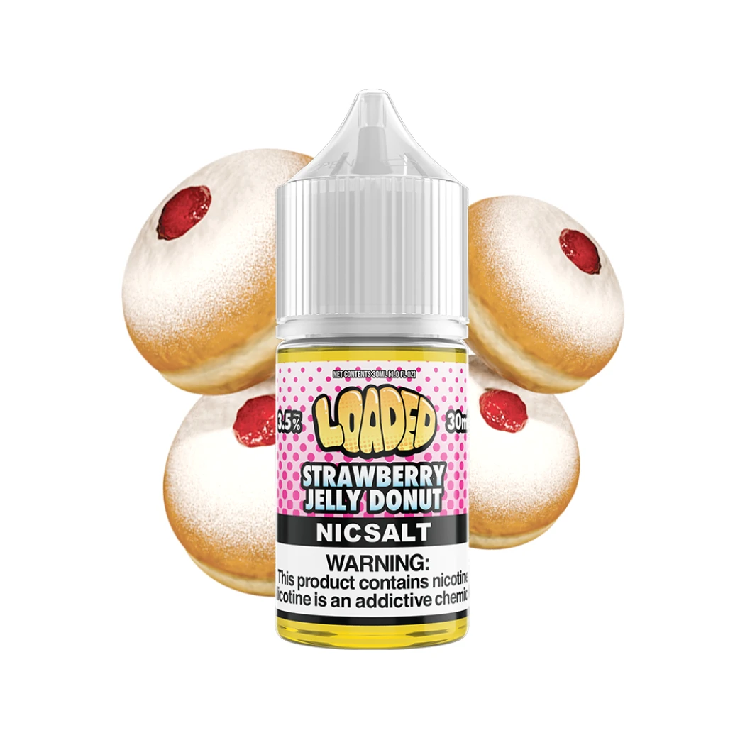 LOADED E-LIQUID NIC SALT - STRAWBERRY JELLY DONUT - 30ML
