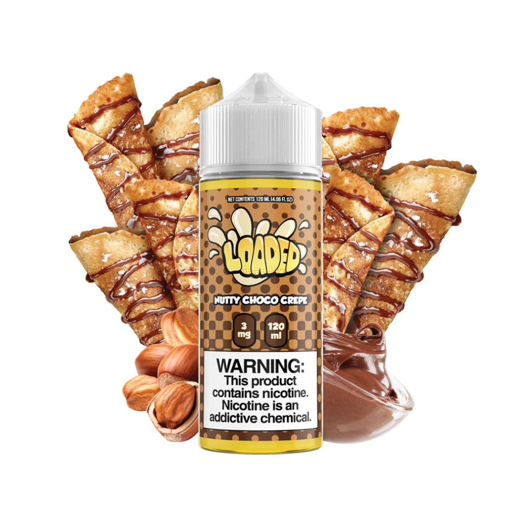 LOADED E-LIQUID - NUTTY CHOCO CREPE - 120ML