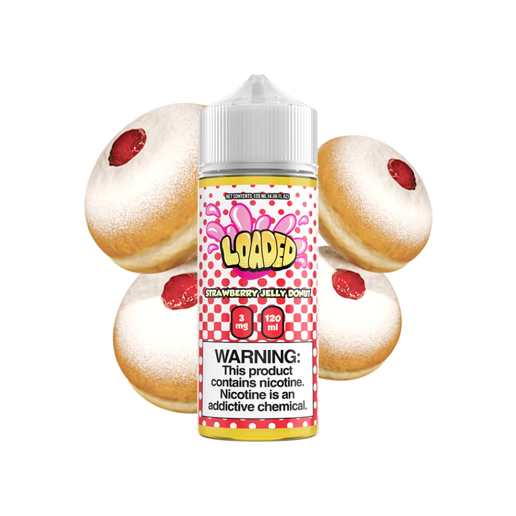 LOADED E-LIQUID - STRAWBERRY JELLY DONUT - 120ML