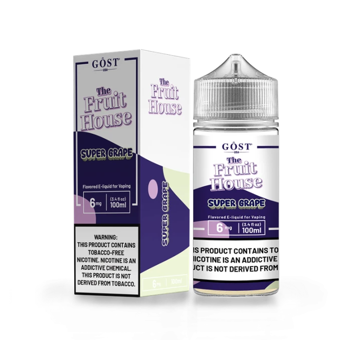 THE FRUIT HOUSE BY GOST VAPOR - SUPER GRAPE - 100ML