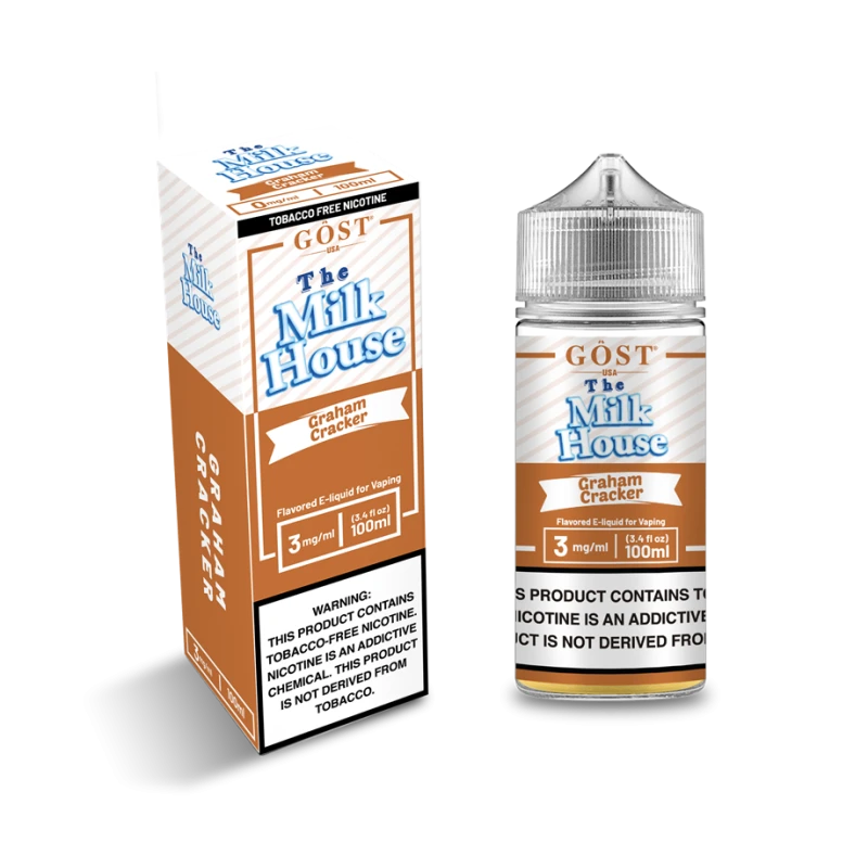 THE MILK HOUSE BY GOST VAPOR - GRAHAM CRACKER - 100ML THE MILK HOUSE BY GOST VAPOR - GRAHAM CRACKER - 100ML