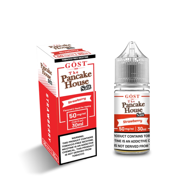 THE PANCAKE HOUSE SALT BY GOST VAPOR - STRAWBERRY SALT - 30ML THE PANCAKE HOUSE SALT BY GOST VAPOR - STRAWBERRY SALT - 30ML