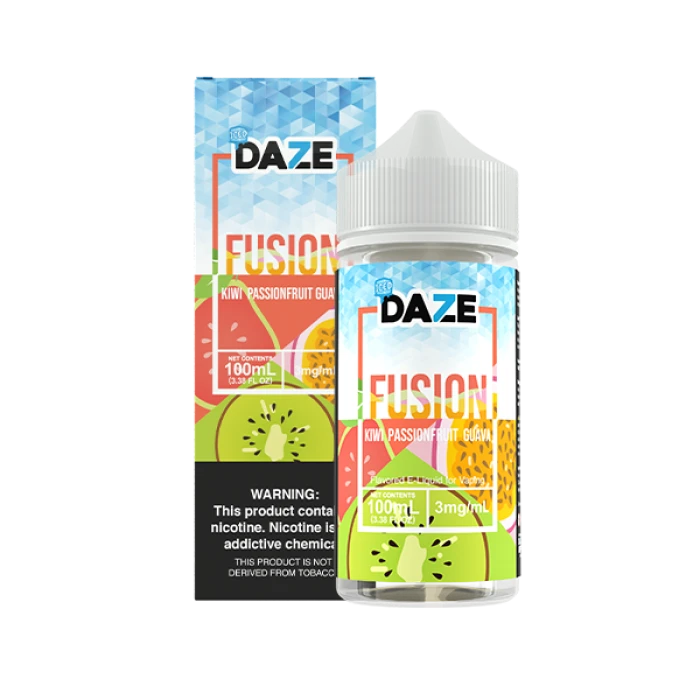7DAZE FUSION TFN - KIWI PASSIONFRUIT GUAVA ICED - 100ML