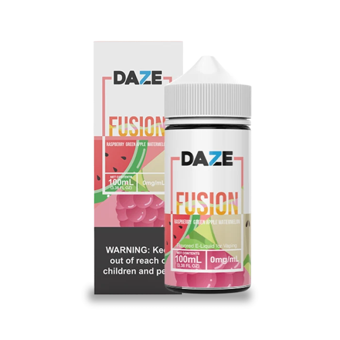 7DAZE FUSION TFN - RASPBERRY GREEN APPLE WATERMELON - 100ML