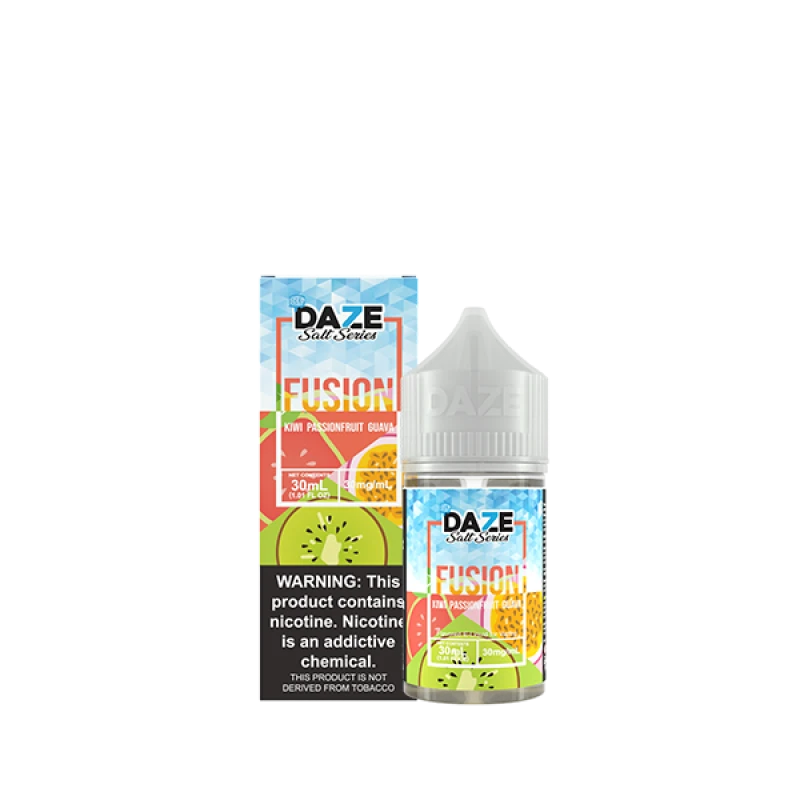 7DAZE FUSION TFN SALT - KIWI PASSIONFRUIT GUAVA ICED - 30ML 7DAZE FUSION TFN SALT - KIWI PASSIONFRUIT GUAVA ICED - 30ML