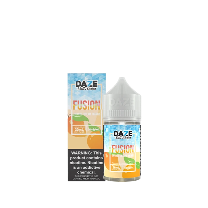 7DAZE FUSION TFN SALT - ORANGE CREAM MANGO ICED - 30ML